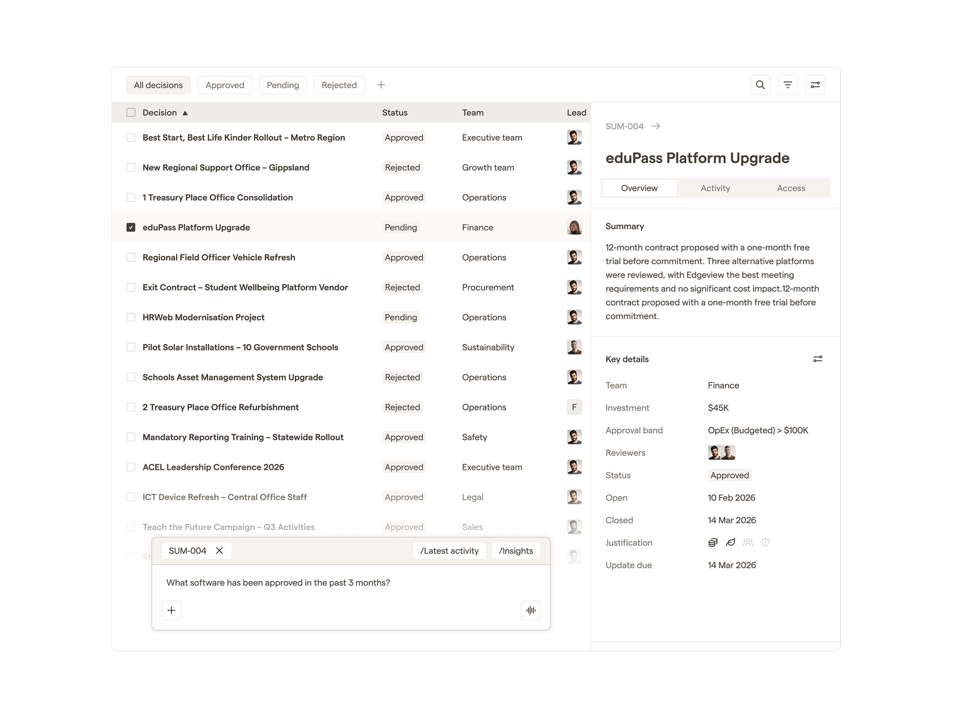 Allocating Resources